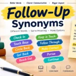 Follow up synonyms