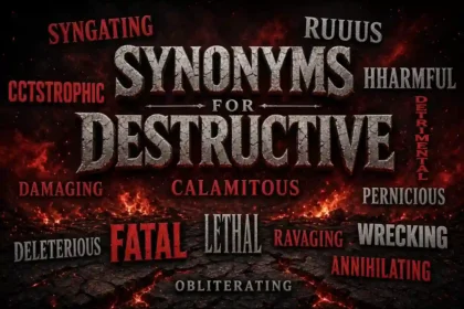 Synonyms for destructive