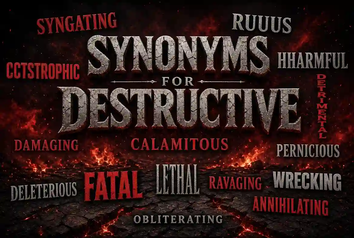 Synonyms for destructive