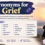 Synonyms for grief