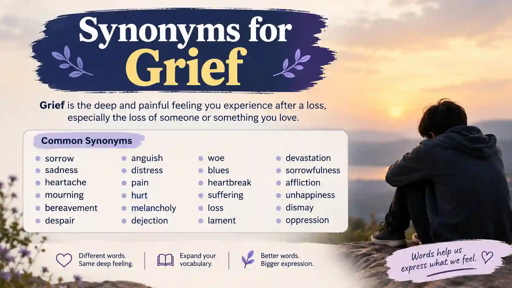 Synonyms for grief