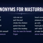 Synonyms for masturbate