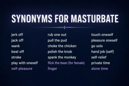 Synonyms for masturbate