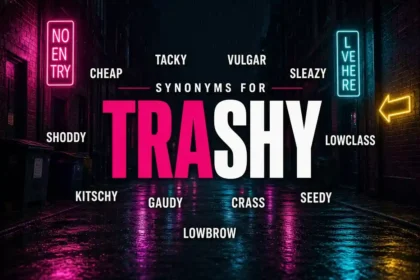 Synonyms for trashy