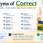 Synonyms of correct