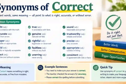 Synonyms of correct